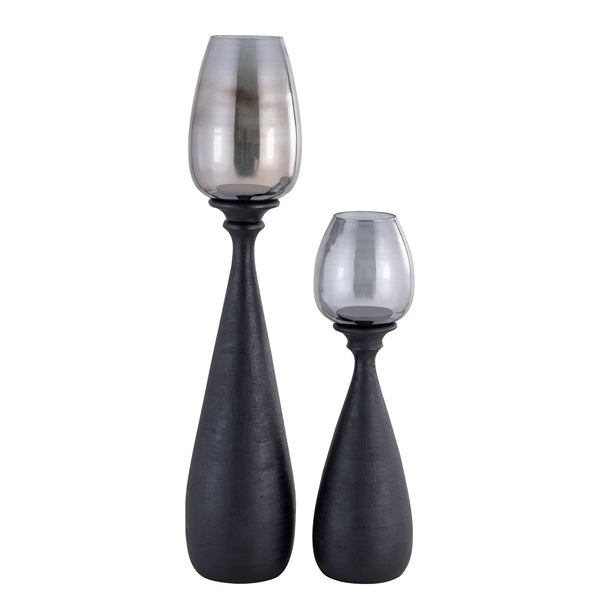 Midi mango wood stormlight smoke glass