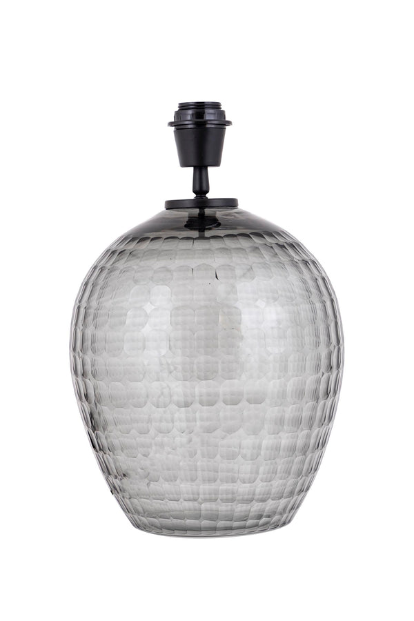 Mexim Grey smoked glass lampbase round