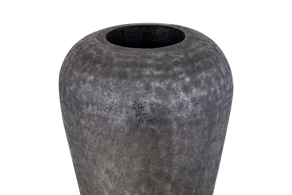 Mumbay brushed aluminum pot round