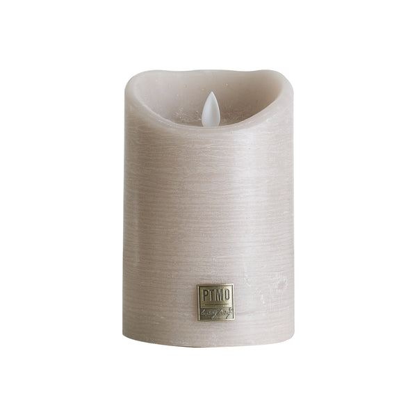 LED Light Candle beige  moveable flame M