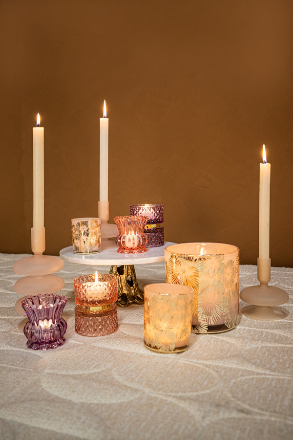 Asiya glass tealight gold middle