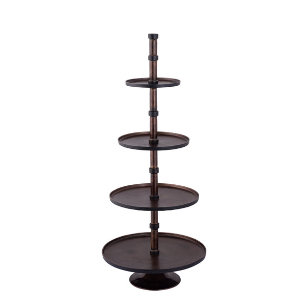 Glinda Copper alu etagere round L 57 x 57 x 135