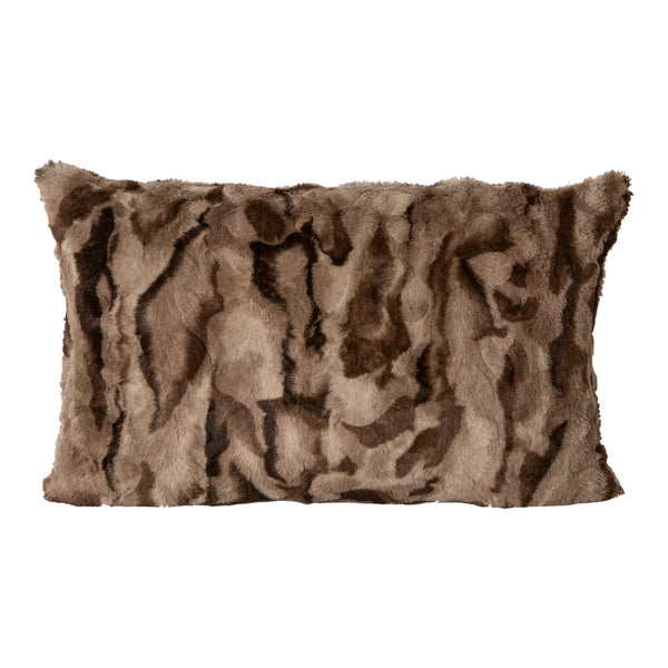 Clarisse artificial fur cushion rectangle