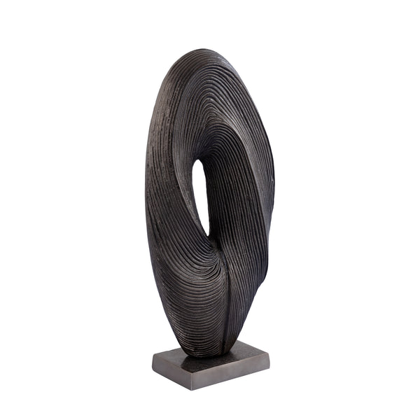 Neona alu round shaped statue ribbed