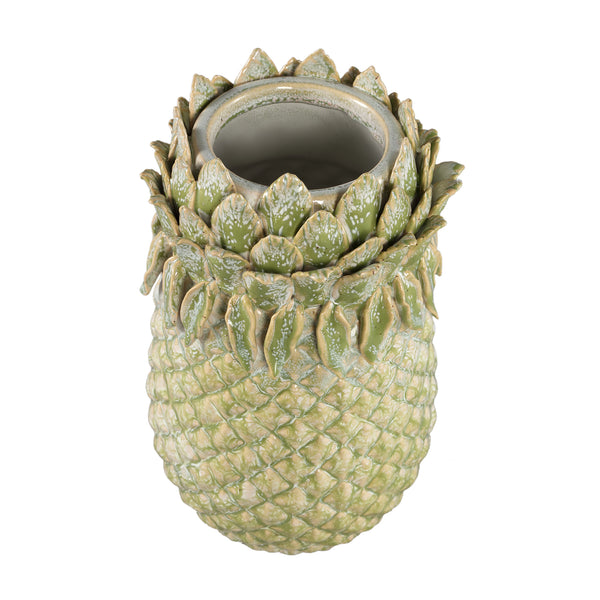 Tamiah ceramic pineapple shaped pot high L