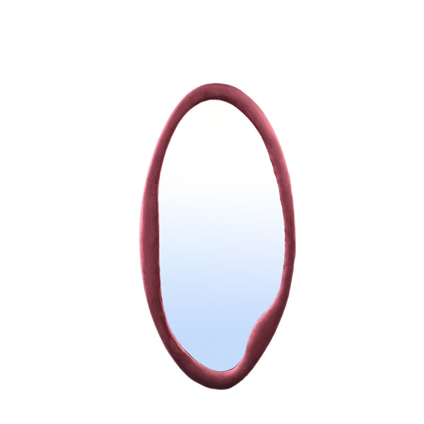 Don velvet mirror organic oval