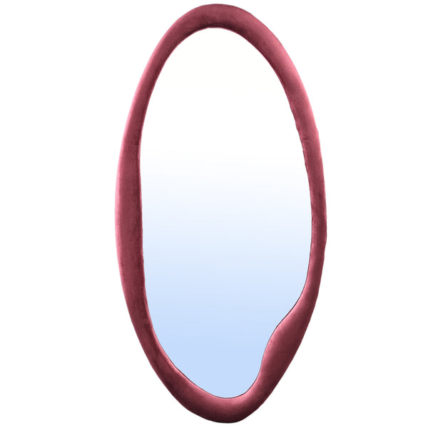 Don velvet mirror organic oval