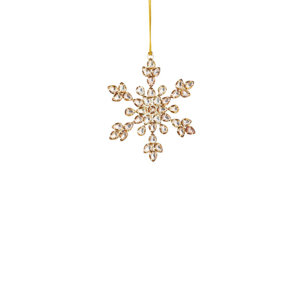 Nabeela iron and PE stone snowflake hanger