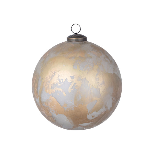 Ozain Cream glass round ball matt marble L 15 x 15 x 15