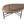 Neelix Natural rubberwood organic coffeetable L