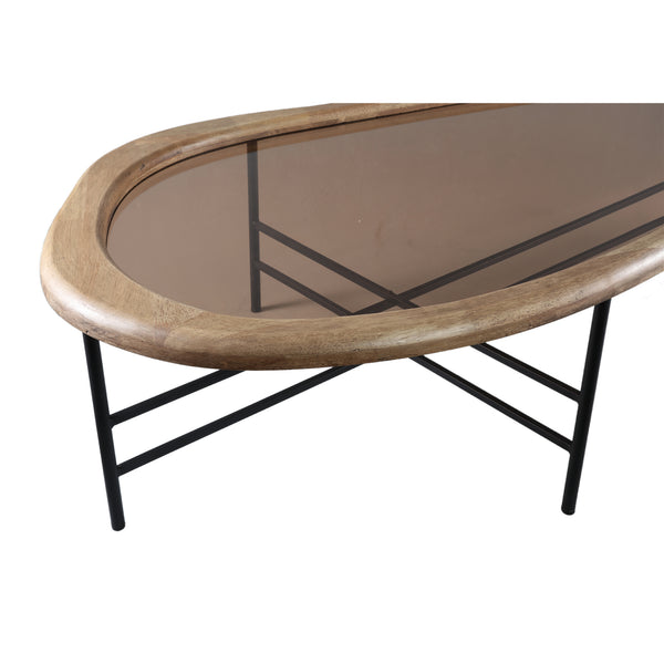 Neelix Natural rubberwood organic coffeetable L