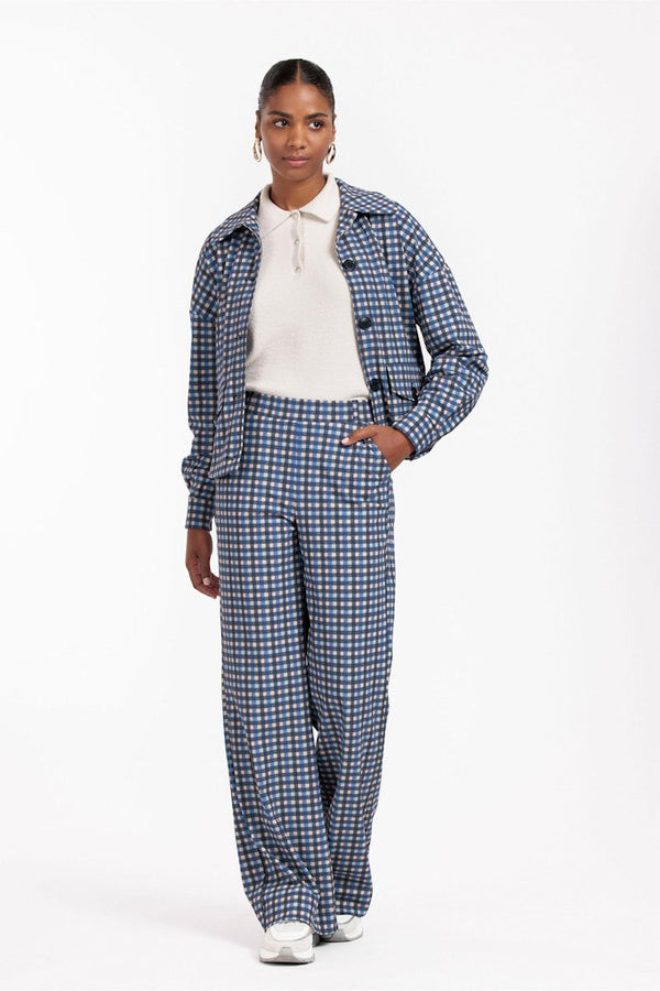 Marilon check trousers